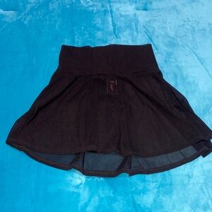 J. Valentine Mesg Black Women's Skater Skirt